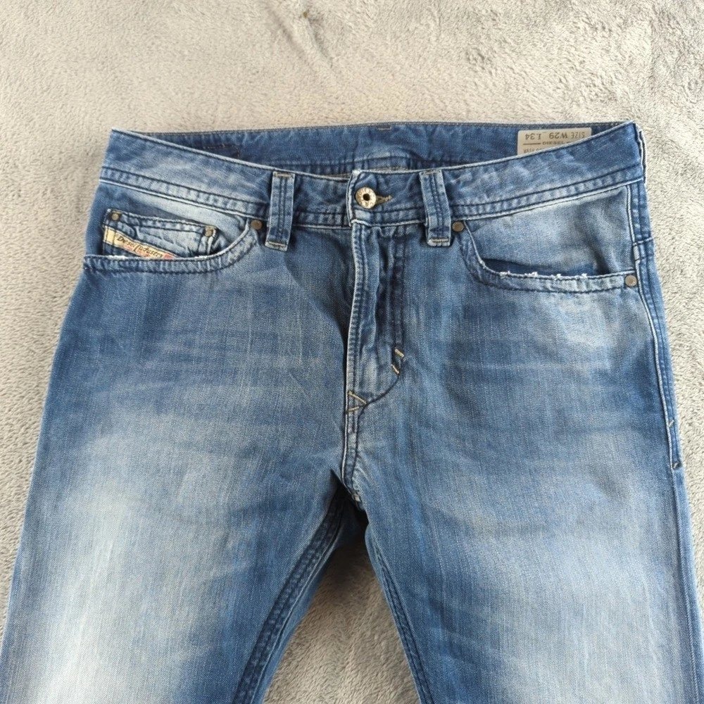 Diesel‎ Thavar Jeans Mens 29x28* Blue 0823S Faded Slim Skinny Denim Low Rise